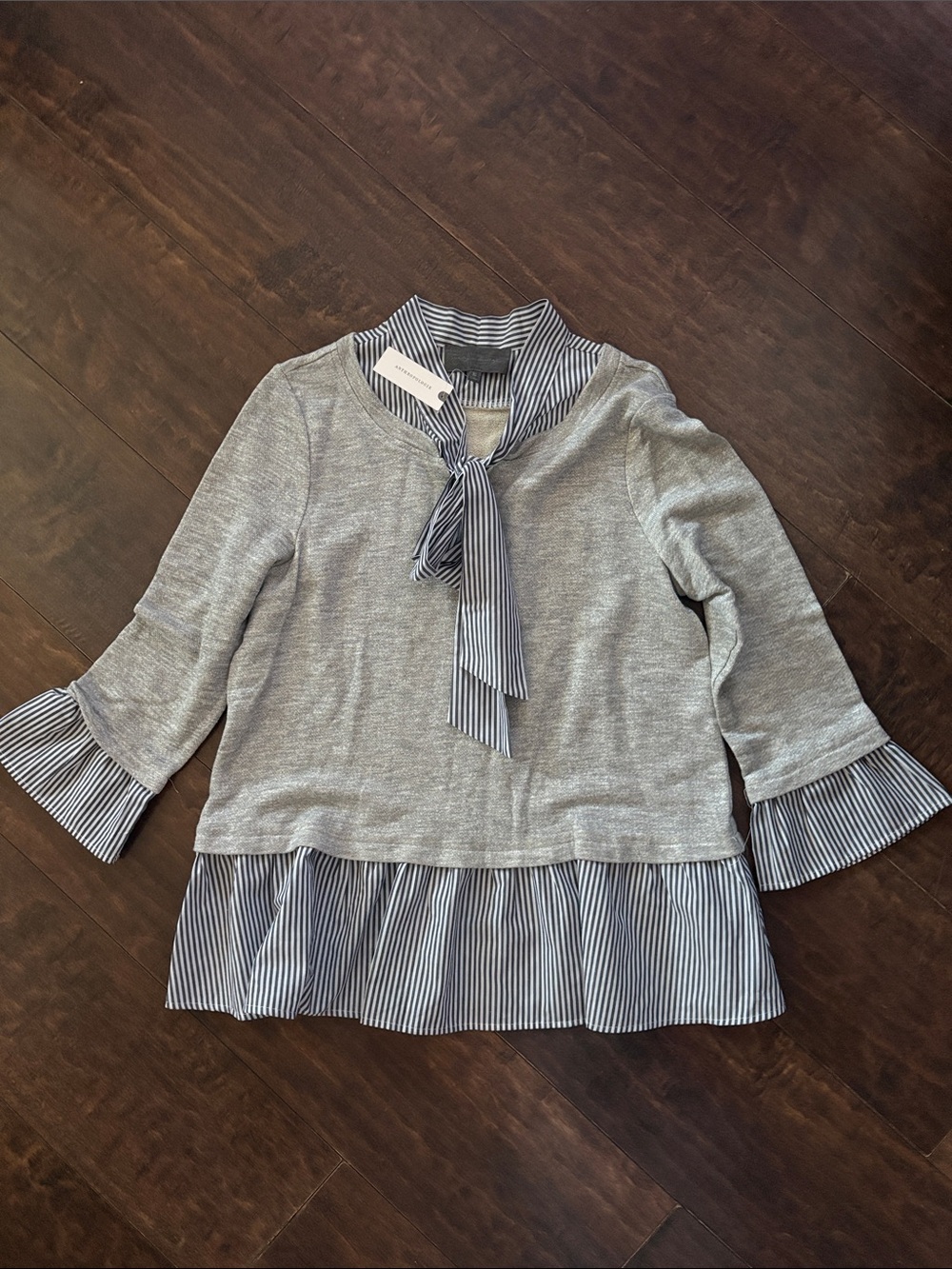 Anthropologie Sunday in Brooklyn Tie front top - XL NWT